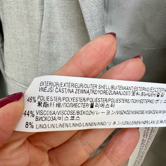 Zara gray plaid blazer large - Picture 2 of 6